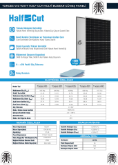 Torges 440 Watt Monokristal Half-cut Multi Busbar Güneş Paneli