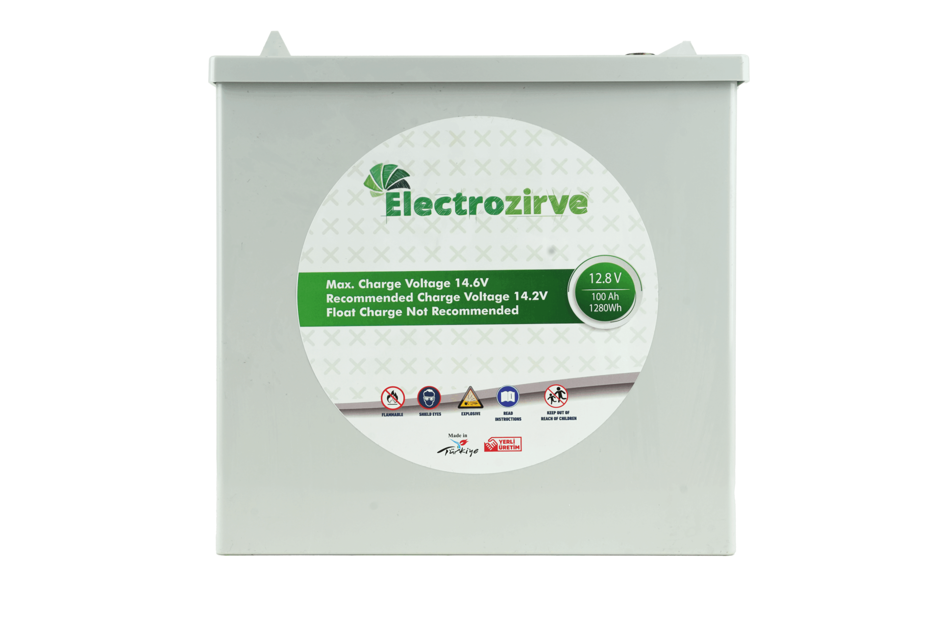 Electrozirve 12.8V 100Ah Lityum Akü (LifePO4)