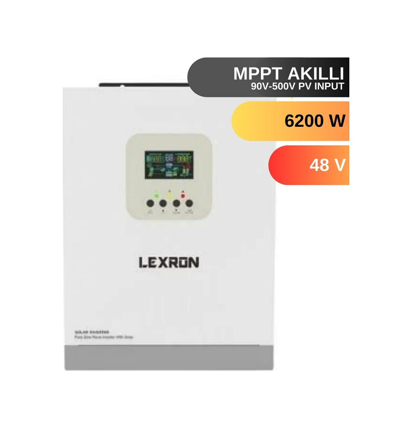 Lexron 6.2 kW 48 V Mppt 90-500v Pv Input 100a Mppt Akıllı Inverter Parallenebilir