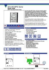 Havensis 40 Ah Mppt 12/24 V Solar Şarj Kontrol Cihazı