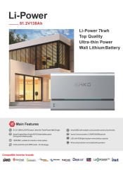 Sako Off-Grid Hibrit Paket 8 kW İnverter + 7 kWh Lityum Bataryalı