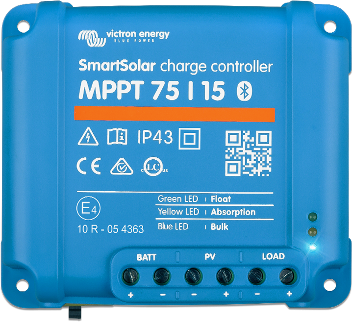 Victron 12/24V 15A MPPT Solar Charge Controller, SCC075015060R