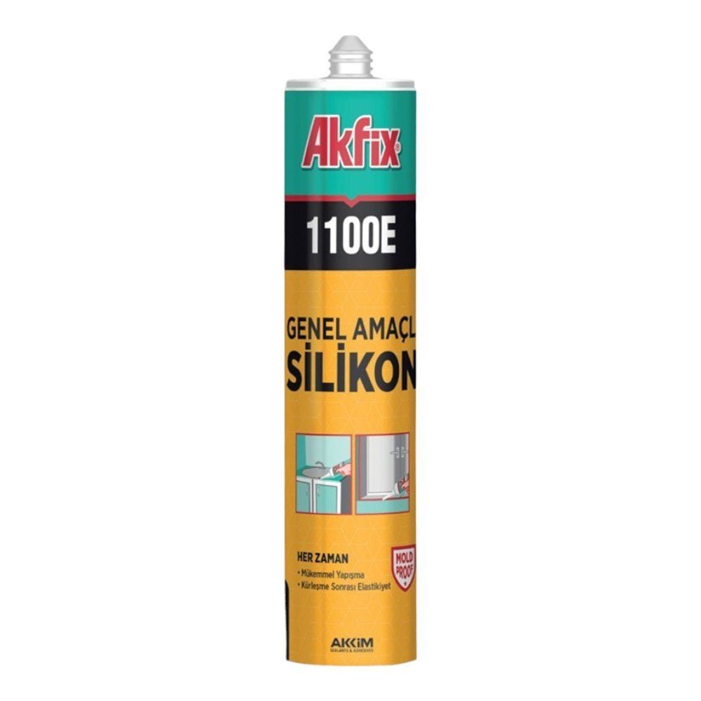 AKFİX SİLİKON ŞEFFAF 280GR SA141