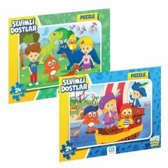 CA 5122 SEVİMLİ DOSTLAR 24 PRÇ PUZZLE