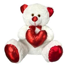 OTURAKÇI TOYS 03040 KALPLİ PAPYONLU PELUŞ AYICIK