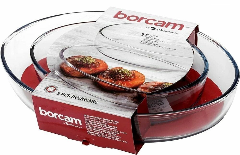 PAŞABAHÇE BORCAM 2'LI OVAL TEPSİ 159033