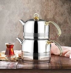 KAHRAMAN ENZA GOLD MİDİ ÇAYDANLIK KAH.1017G