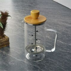 TOHANNA FRENCH PRESS BAMBU KAPAKLI 350ML THN76229