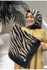 SCARFE POLYESTER TİVİL EŞARP ZEBRA MODEL