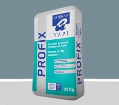 Atışkan PROFİX Flex Granit Yapıştırma Harcı-C2TES2-Gri, Beyaz