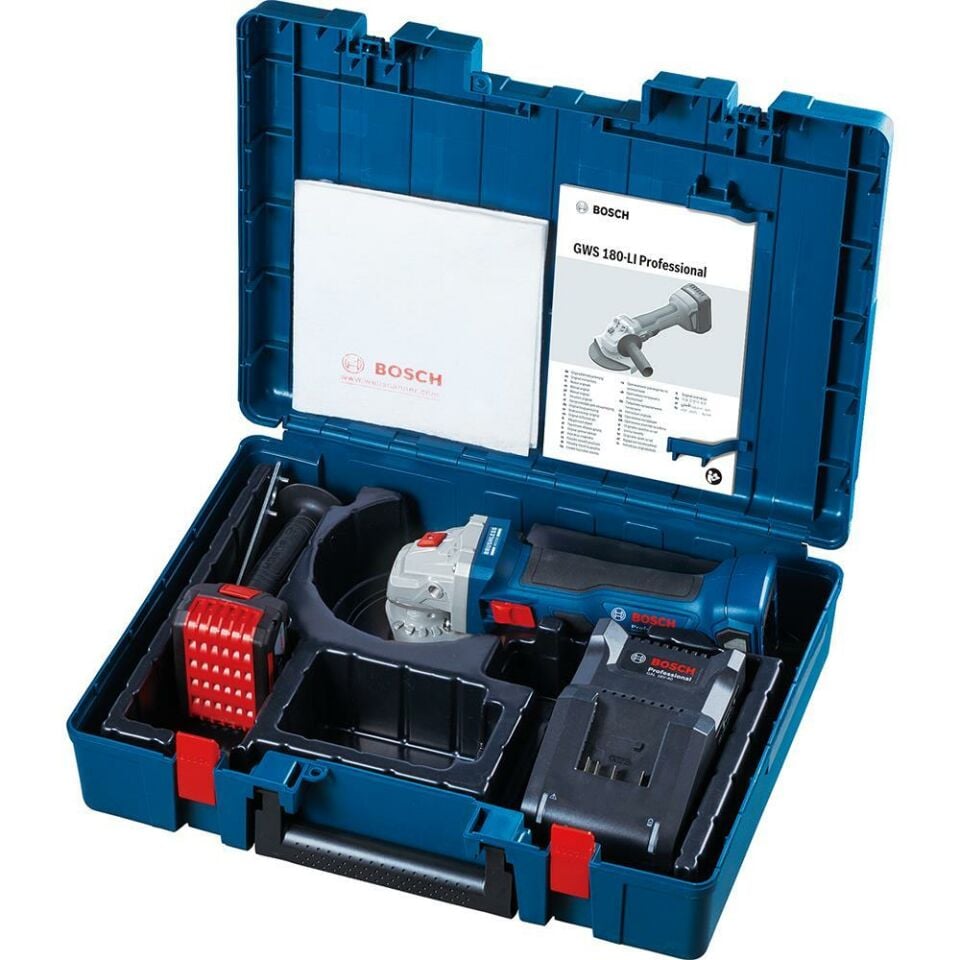 BOSCH GWS 180-Li Akülü Avuç Taşlama (0 601 9H9 025)
