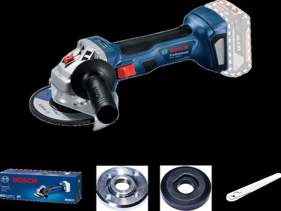 BOSCH GWS 180-Li Akülü Taşlama Makinesi (Akü Dahil Değildir.) (0 601 9H9 022)