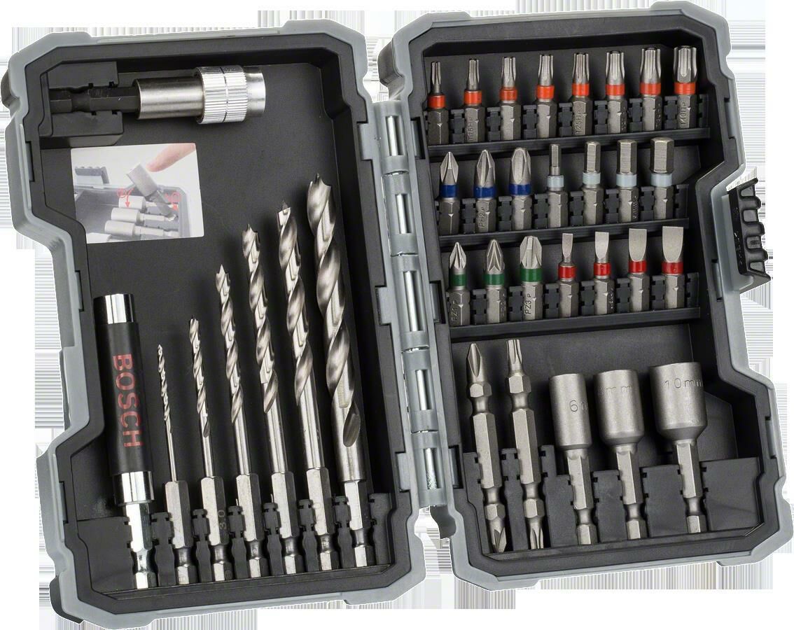 BOSCH 35 Parça Profesyonel Ahşap İçin Delme ve Vidalama Seti (2 607 017 327)
