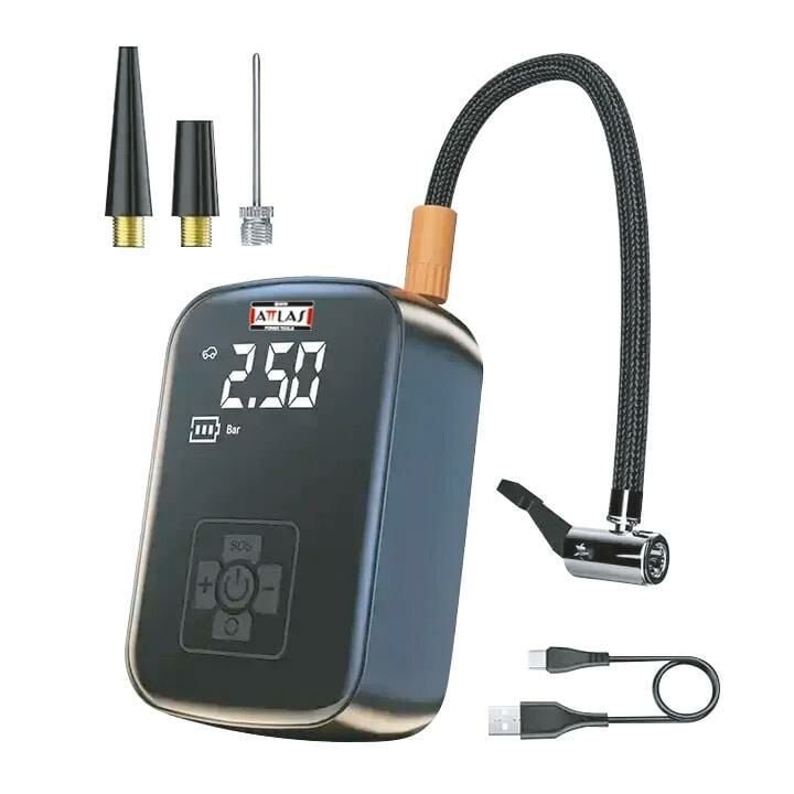 ATTLAS ATMC 7.4 Akülü Dijital Lastik Şişirme Pompası (A0104074)