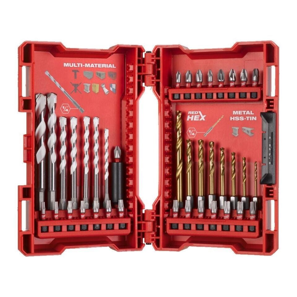 MİLWAUKEE Shockwave Darbeli Tornavida Matkap Ucu Set 5,5 Set (39 Parça) (T4932479853)