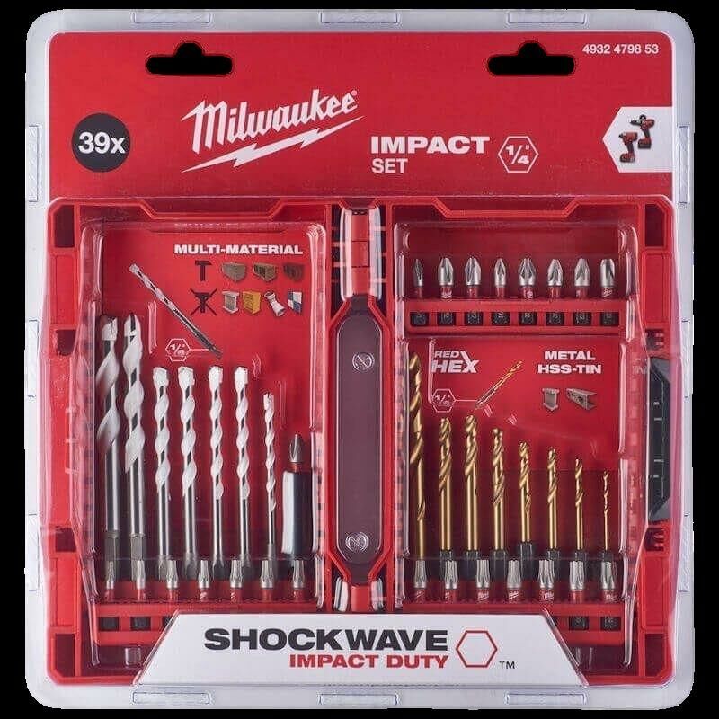 MİLWAUKEE Shockwave Darbeli Tornavida Matkap Ucu Set 5,5 Set (39 Parça) (T4932479853)