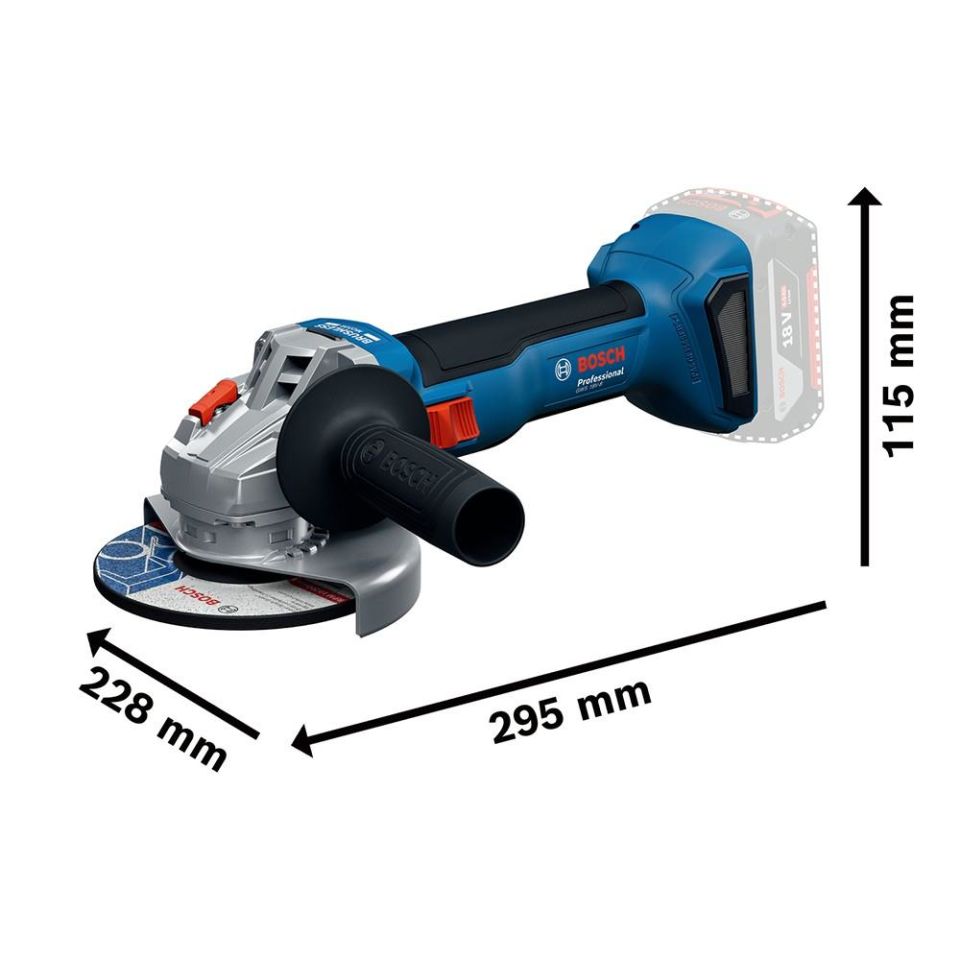 BOSCH GWS 18V-8 Akülü Taşlama Makinesi (0 601 9N9 021)