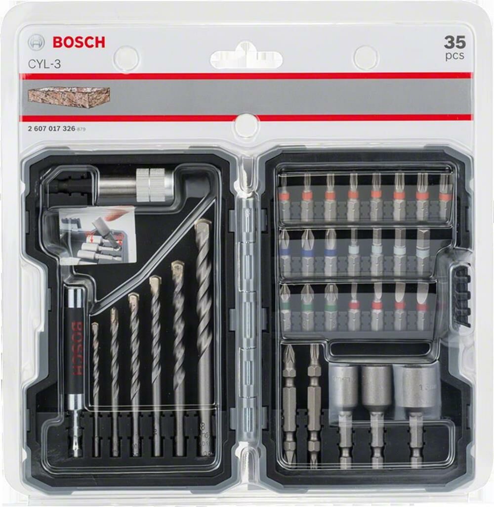 BOSCH Profesyonel Beton Delme ve Vidalama Seti 35 Parça (2 607 017 326)