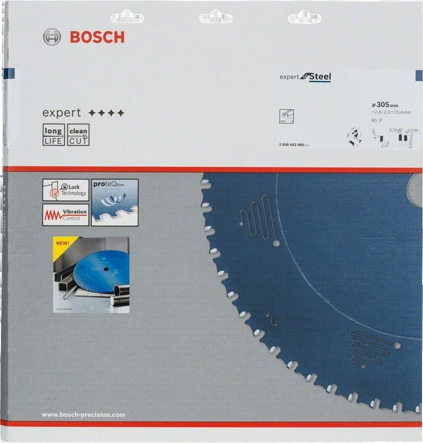 BOSCH Metal İçin Daire Testere 305x25,40Mm 60Diş (2 608 643 060)