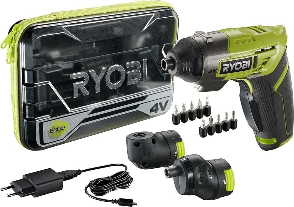 RYOBİ ERGO-A2 Akülü Tornavida Köşe + Ofset Başlık Seti (5133003409)