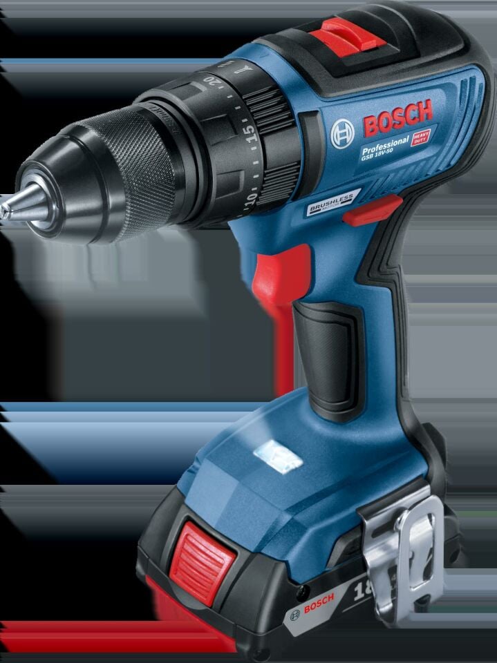 BOSCH GSB 18V-50 Akülü Darbeli Vidalama 2x2.0Ah (0 601 9H5 100)