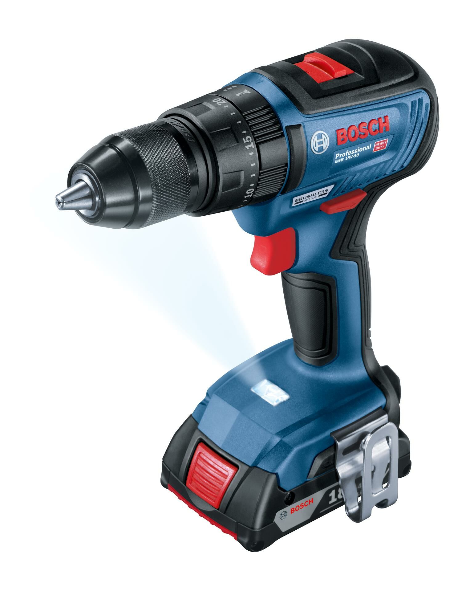 BOSCH GSB 18V-50 Akülü Darbeli Vidalama 2x2.0Ah (0 601 9H5 100)