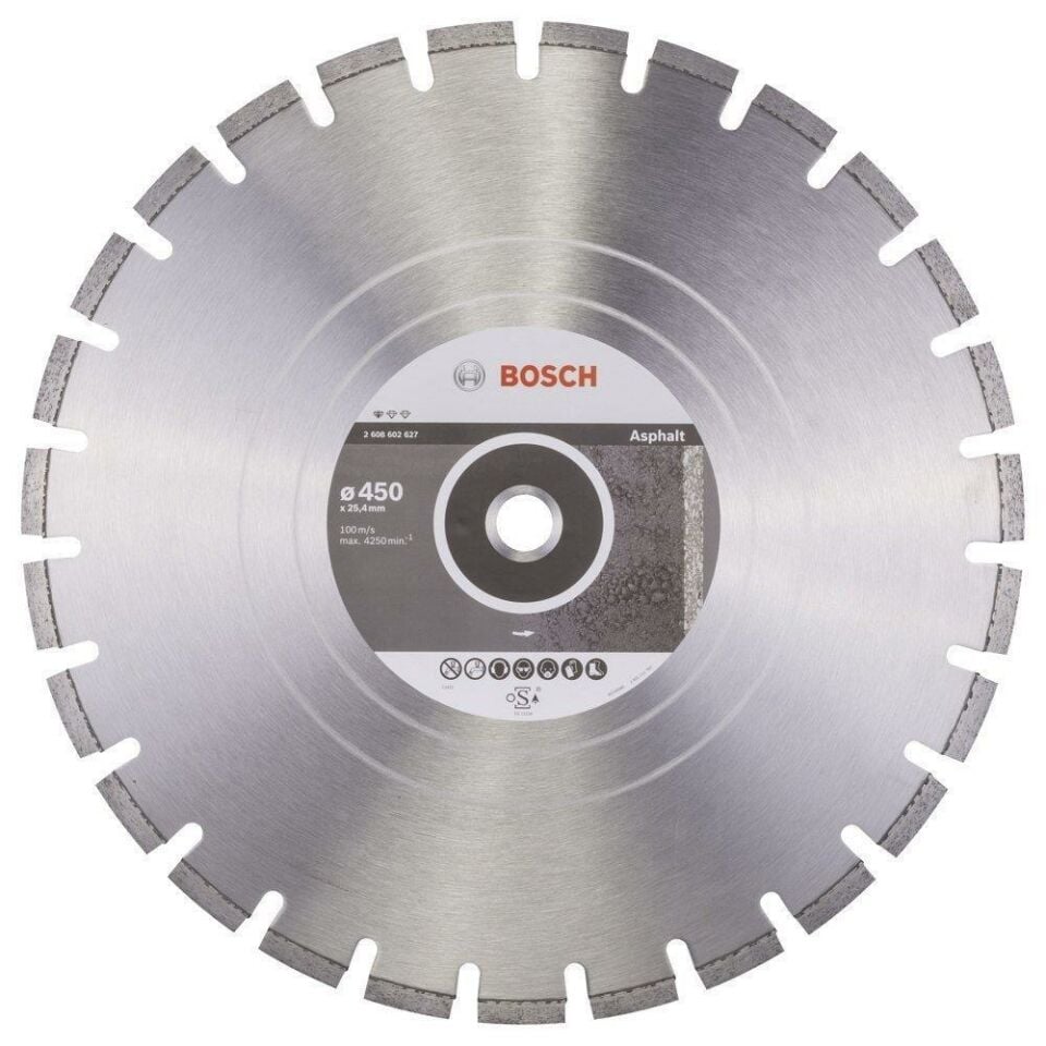 BOSCH Asfalt Kesme Disk 450x25,40Mm (2 608 602 627)