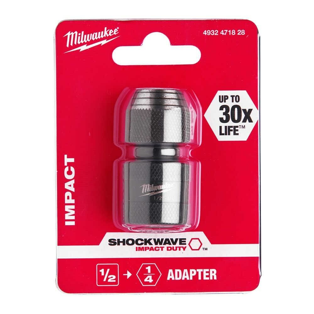MİLWAUKEE Bits Uç Adaptörü 1/2 Sdden 1/4 Geçiş Shockwave (4932471828)