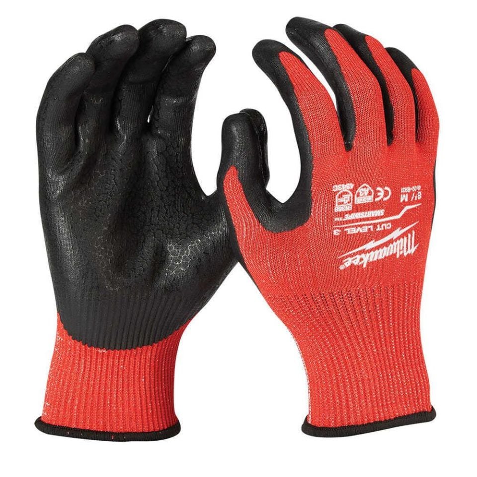 MİLWAUKEE 3. Derece Kesik Korumalı Nitril Eldiven - L/9 Blistersiz (4938471421)