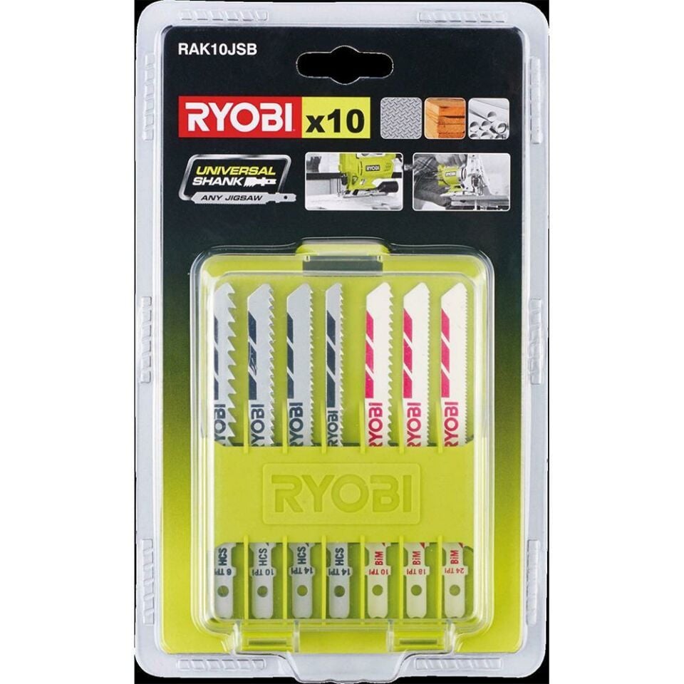 RYOBİ RAK10JSB 10 Parça Dekupaj Bıçağı (5132002702)