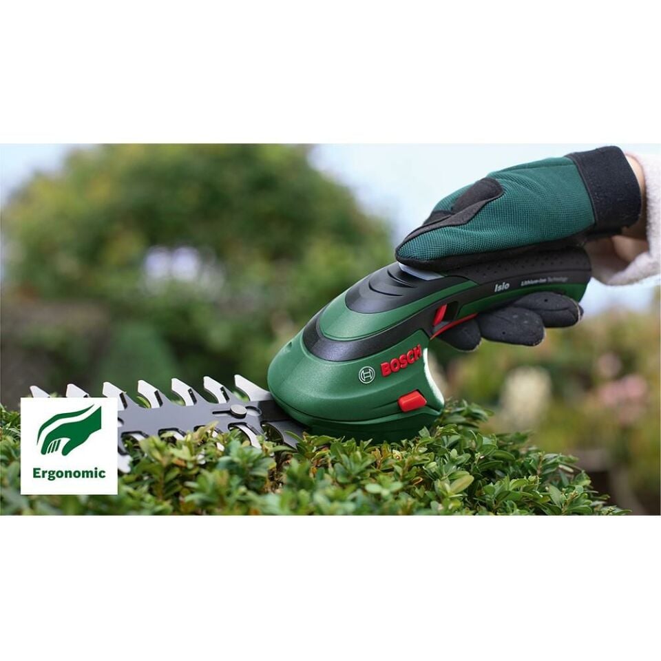 BOSCH ISIO III Akülü Çim + Topiari Makası (0 600 833 108)