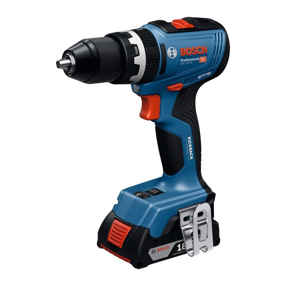 BOSCH GSB 18V-65 Akülü Darbeli Matkap (Akü Dahil Değildir.) (0 601 9N3 102)