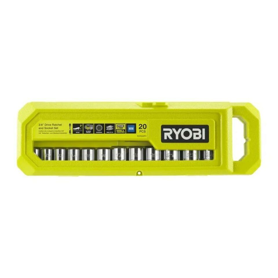 RYOBİ RHRS20PC Cırcırlı Lokma Seti 3/8 20 Parça (5132006069)