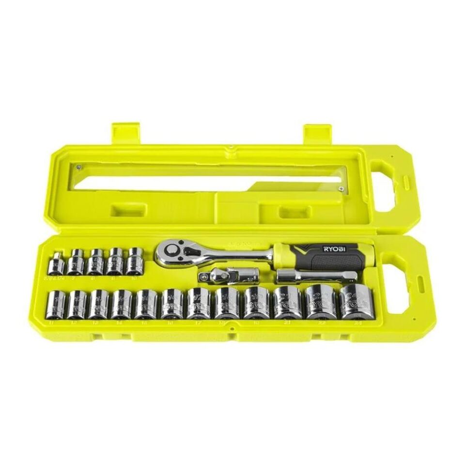 RYOBİ RHRS20PC Cırcırlı Lokma Seti 3/8 20 Parça (5132006069)