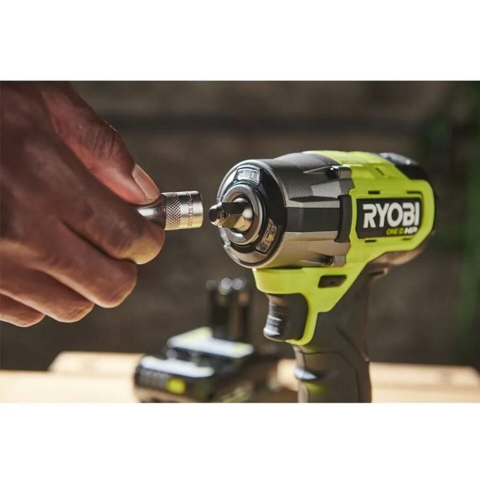 RYOBİ RIW1838C-0 18V Kömürsüz Motor 3/8'' Darbeli Somun Sıkma (Akü Dahil Değildir.) (5133005925)