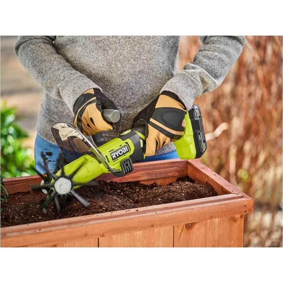 RYOBİ RY18HCA-0 Akülü Mini Çapalama Makinesi 12Cm (Akü Dahil Değildir.) (5133005766)