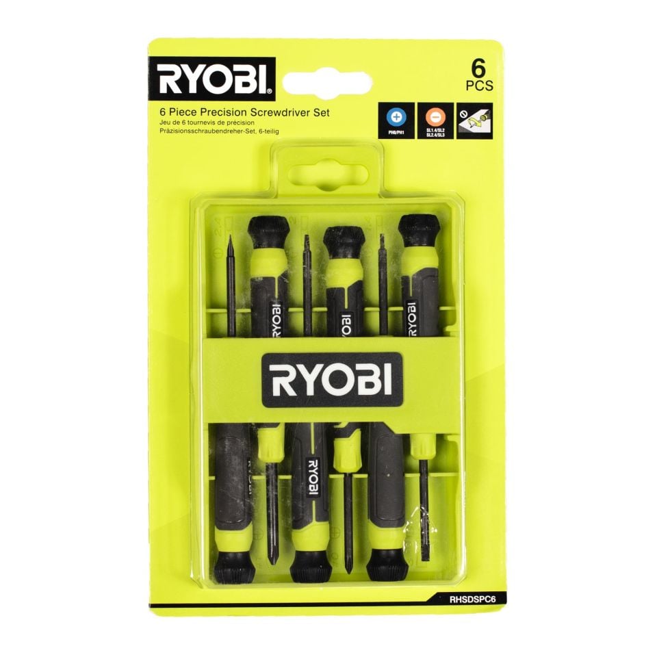 RYOBİ RHSDSPC6 Saatçi Tornavida Seti 6 Parça (5132006048)