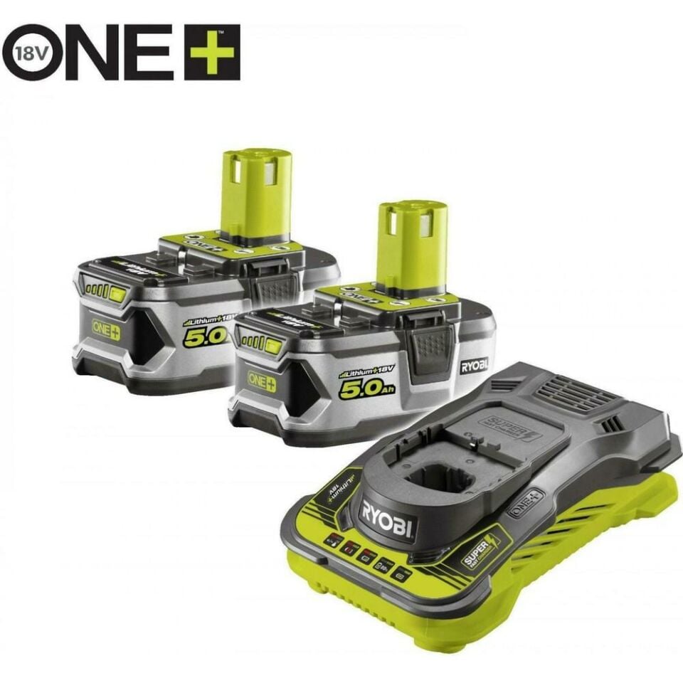 RYOBİ RC18150-250 Akü ve Hızlı Şarj Cihazı 2x5.0Ah (5133004422)
