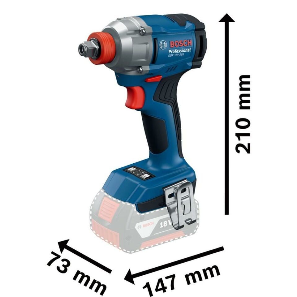 BOSCH GDX 18V-285 + GSB 185-Lı Somun Sıkma ve Darbeli Matkap Seti (0 601 9N2 124)