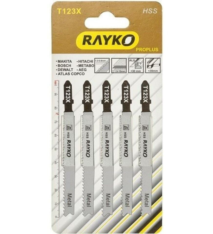 RAYKO 5 Parça Metal Dekupaj Bıçağı Seti (T218B)