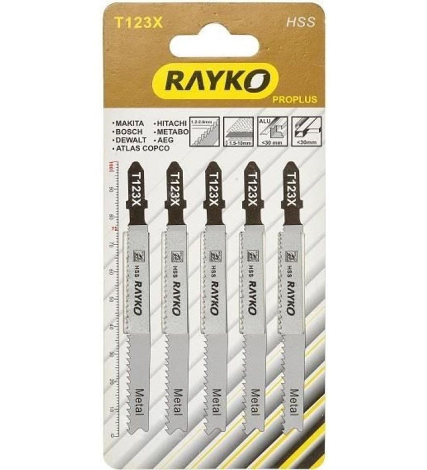 RAYKO 5 Parça Metal Dekupaj Bıçağı Seti (T218B)