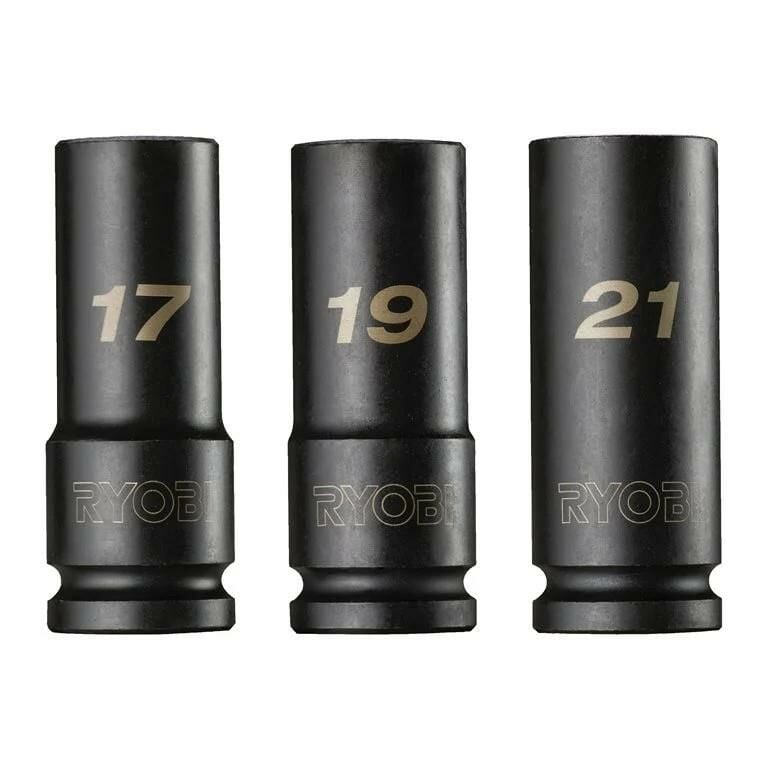 RYOBİ RHDIS3PC Derin Lokma Seti 3 Parça 1/2 (17-19-21) (5132006070)