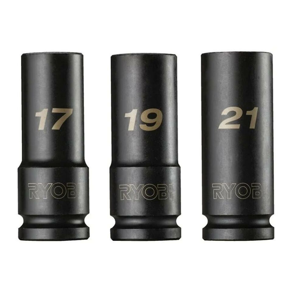 RYOBİ RHDIS3PC Derin Lokma Seti 3 Parça 1/2 (17-19-21) (5132006070)