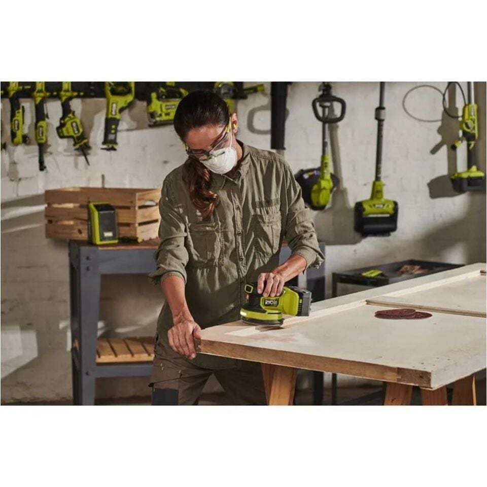 RYOBİ RROS18C-0 18V Kömürsüz Eksantrik Zımpara (Akü Dahil Değildir.) (5133006186)