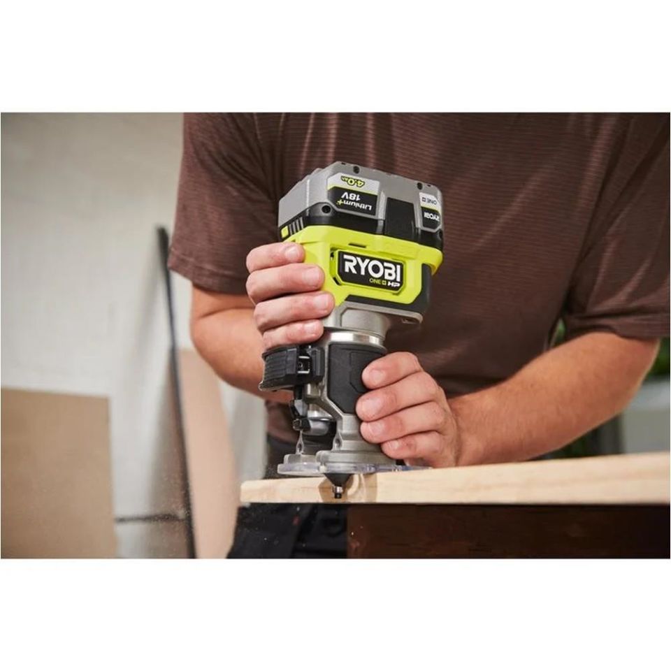 RYOBİ RTR18C-0 18V Kömürsüz Motor El Frezesi (Akü Dahil Değildir.) (5133006257)