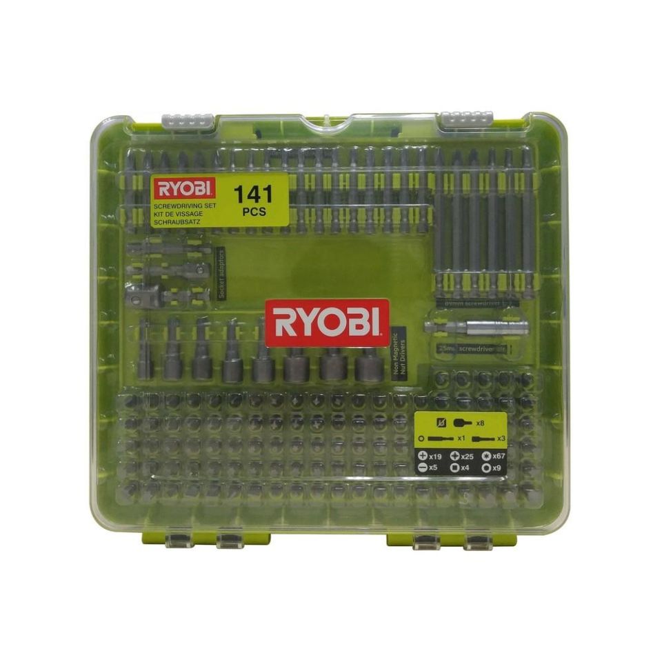 RYOBİ RAKD141 141 Parça Vidalama Ve Lokma Seti (5132004667)