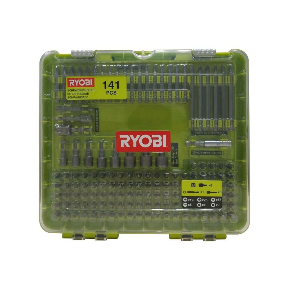 RYOBİ RAKD141 141 Parça Vidalama Ve Lokma Seti (5132004667)