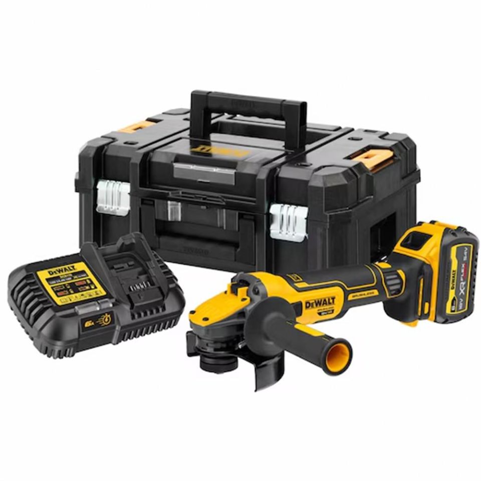 DEWALT DCG409T1 Akülü Kömürsüz Taşlama Makinesi 18V Xr Fv Adv 125mm (969464800)