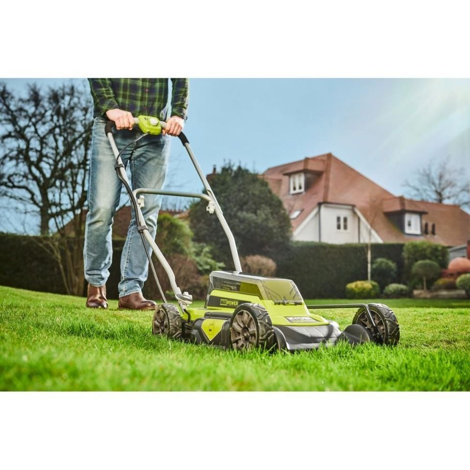 RYOBİ RY36LMM46A-140 36V Tekerlekli Malçlama ve Çim Biçme Makinesi 4.0Ah 46Cm (5133005486)