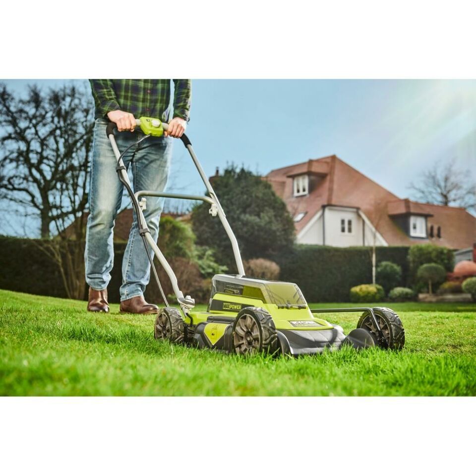 RYOBİ RY36LMM46A-140 36V Tekerlekli Malçlama ve Çim Biçme Makinesi 4.0Ah 46Cm (5133005486)